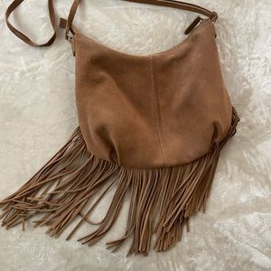 Margot Genuine Leather Fringe Crossbody